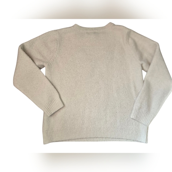 CUPCAKES & CASHMERE Soft Sweater With Boston Terrier And Pink Scarf. Size Large - Picture 2 of 8